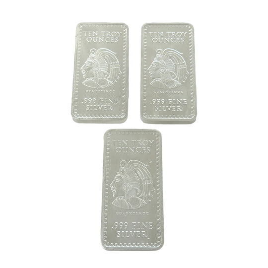 Aztec Calendar 10 oz Silver Bar (Secondary)