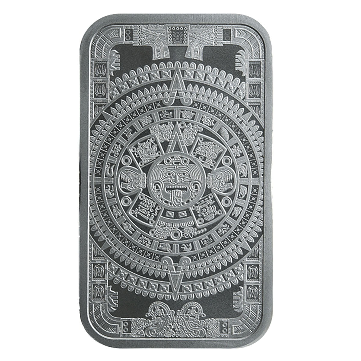 Aztec Calendar 1 oz Silver Bar