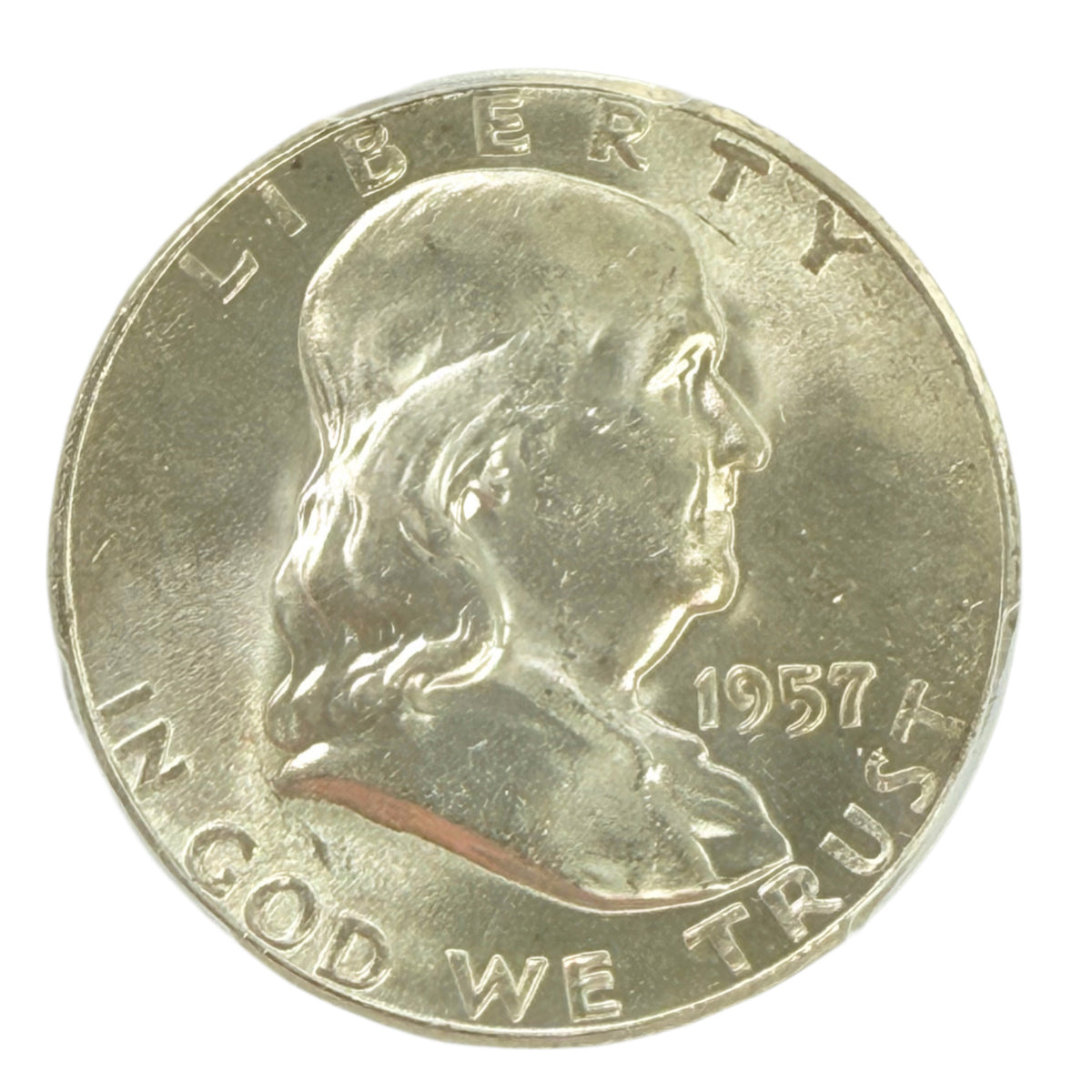 1957 Franklin Half Dollar PCGS MS65