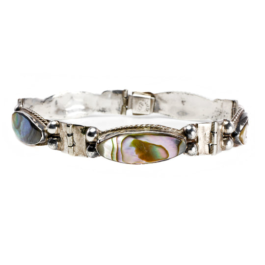 Silver & Abalone Bracelet