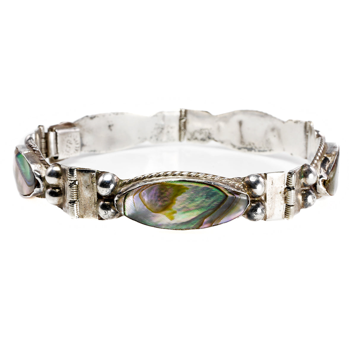 Silver &amp; Abalone Bracelet