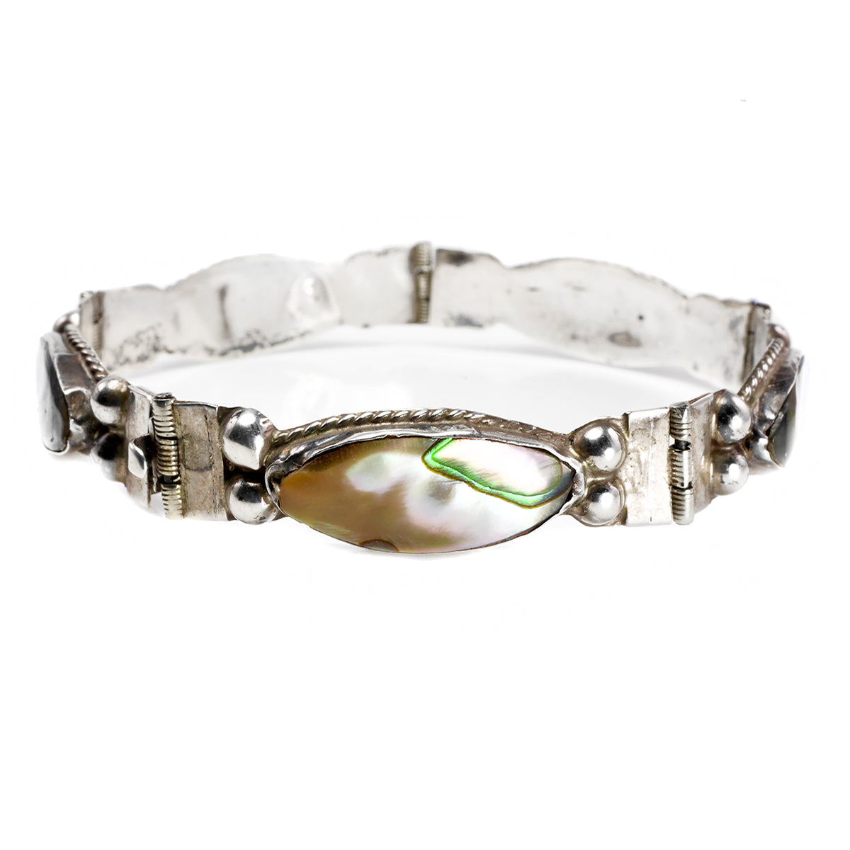 Silver &amp; Abalone Bracelet