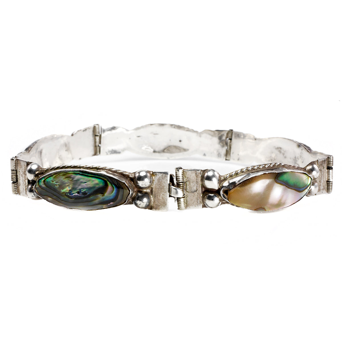 Silver &amp; Abalone Bracelet
