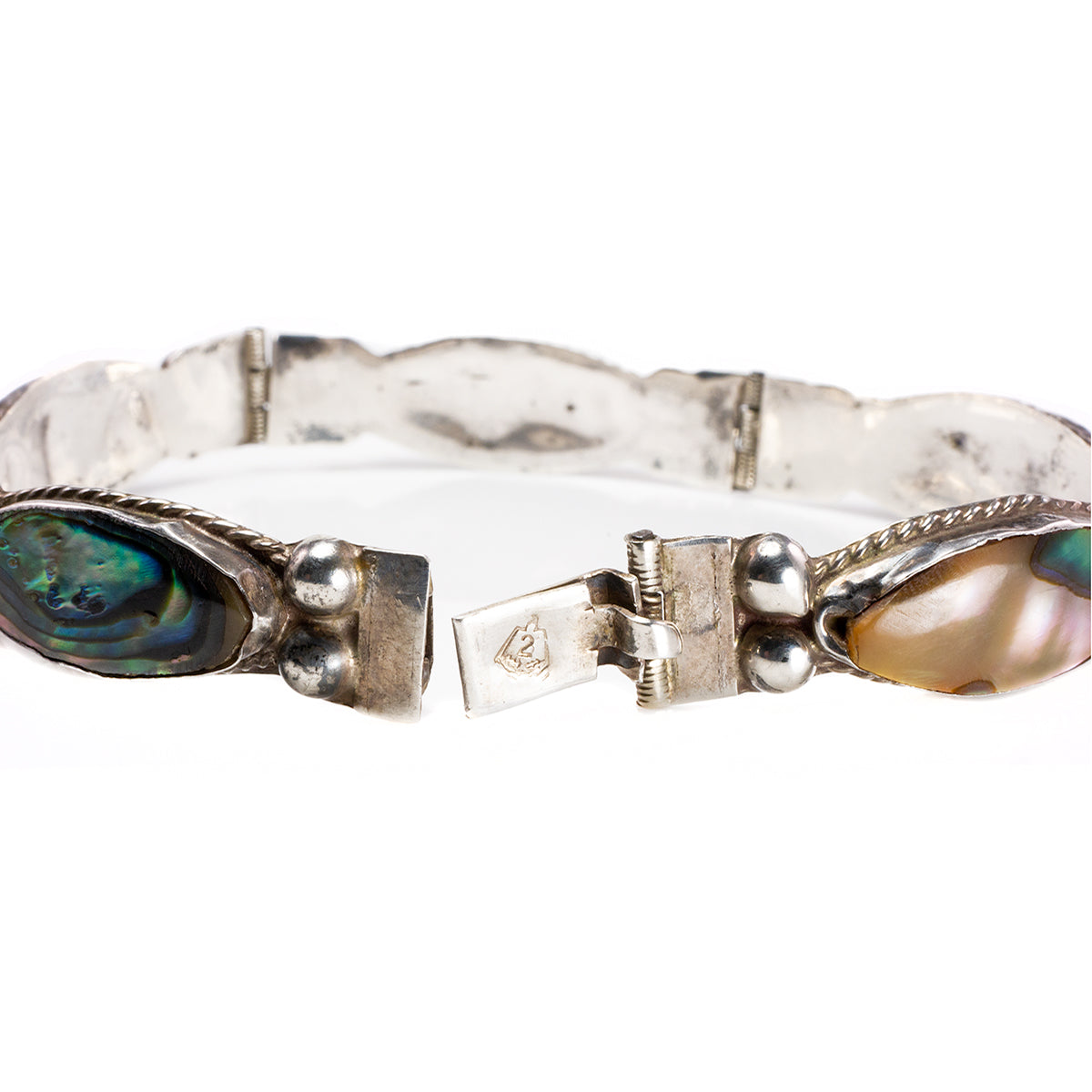 Silver &amp; Abalone Bracelet