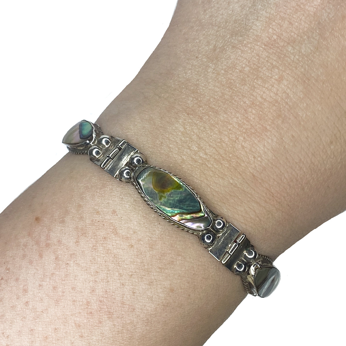 Silver &amp; Abalone Bracelet