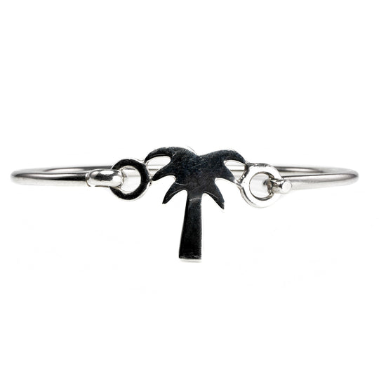 Silver Palm Tree Bracelet