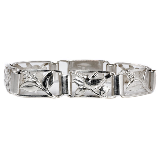 C A Christensen Silver Link Bracelet