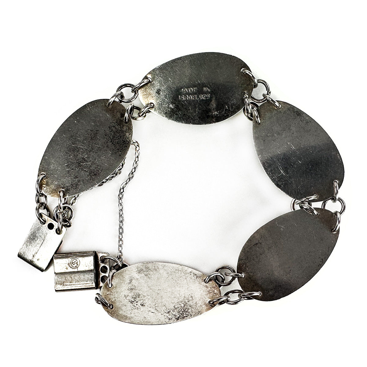 Handmade Silver Malachite Bracelet