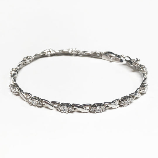 Silver & Cubic Zirconia Bracelet