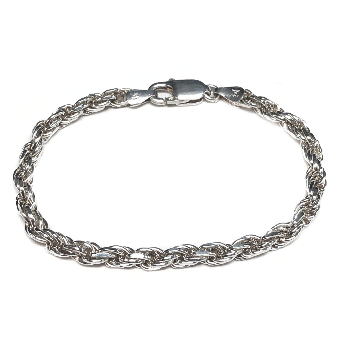 Italian Silver Rope Bracelet