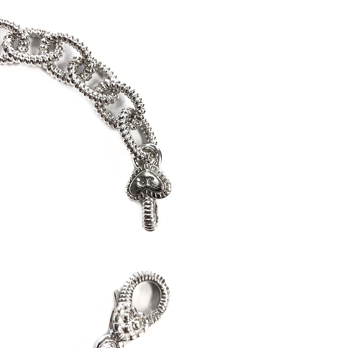 Judith Ripka Chain Link Bracelet with Amethyst
