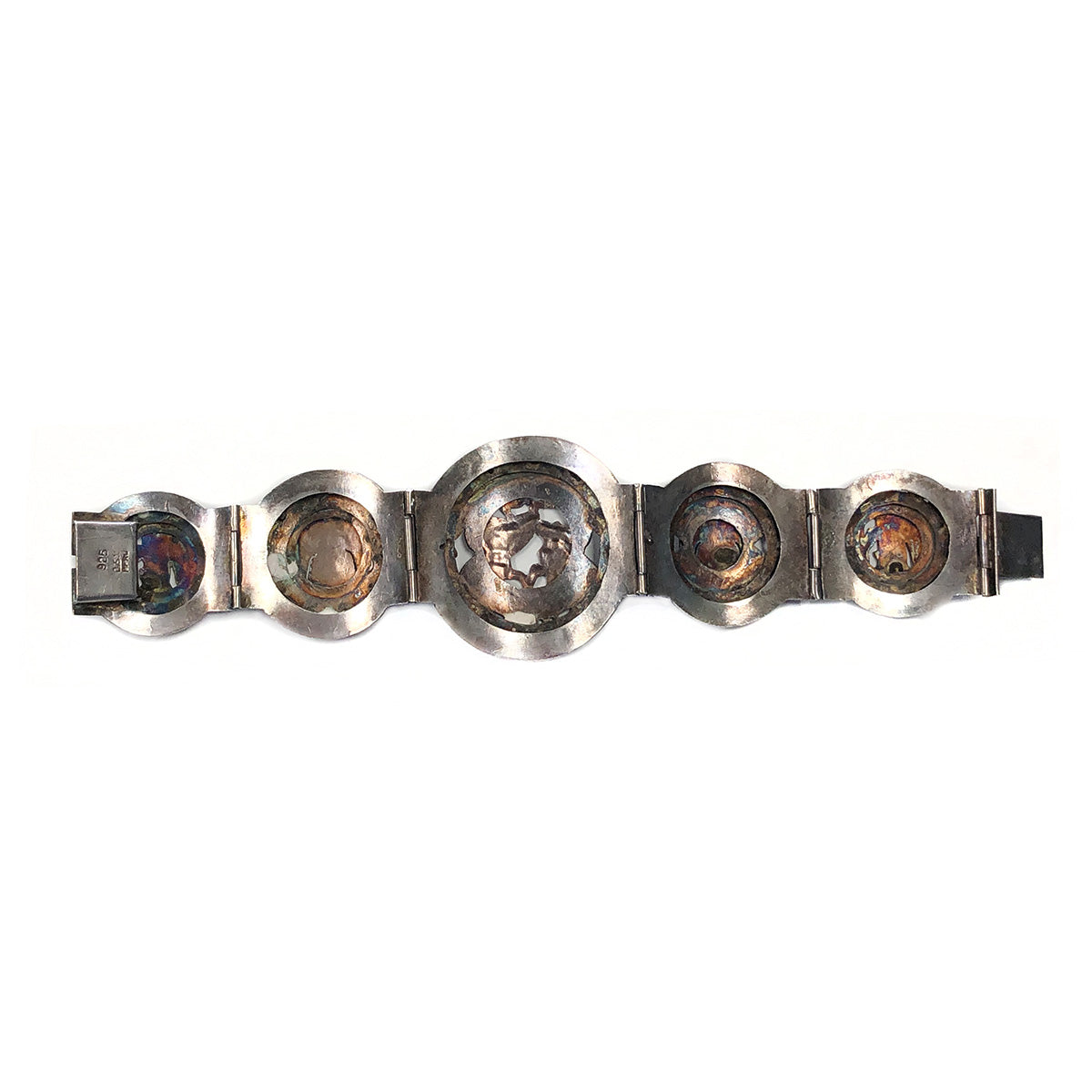 Peruvian Silver Storyteller Panel Bracelet