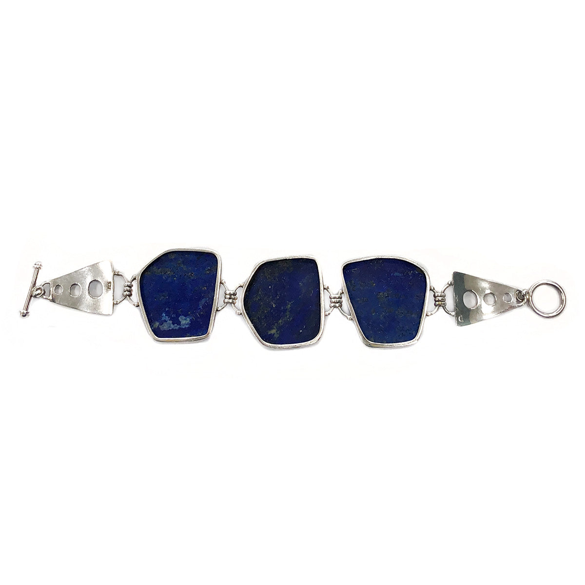 Native American Silver & Lapis Lazuli Bracelet