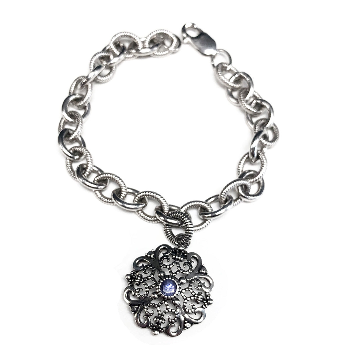 Silver Bracelet with Charm