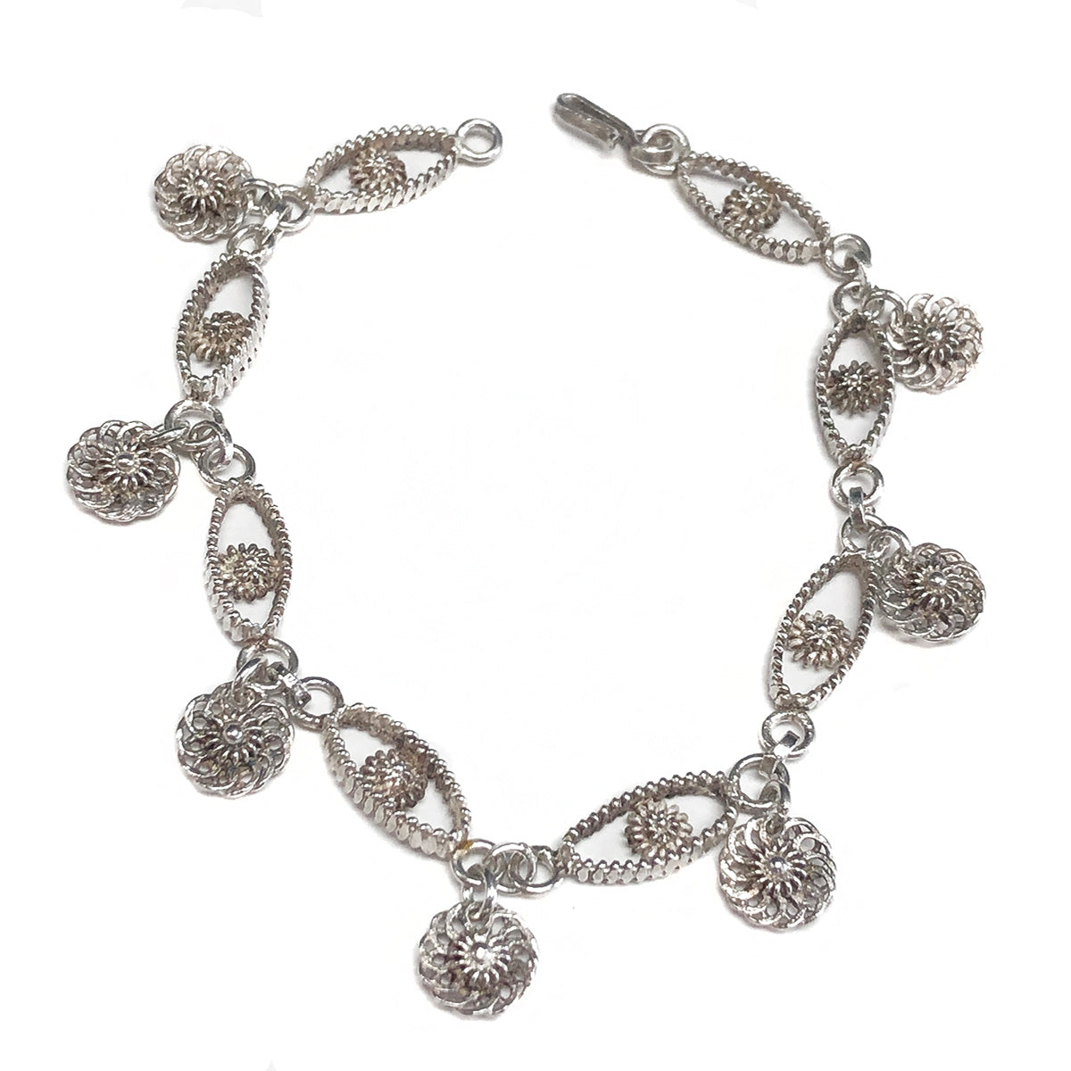 Silver Flower Bracelet