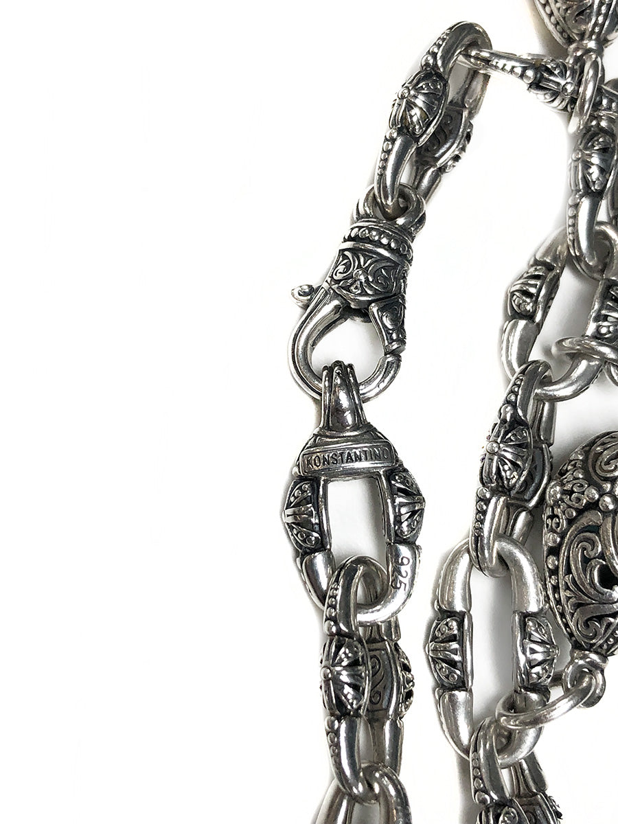 Konstantino Silver Egg Charm Bracelet