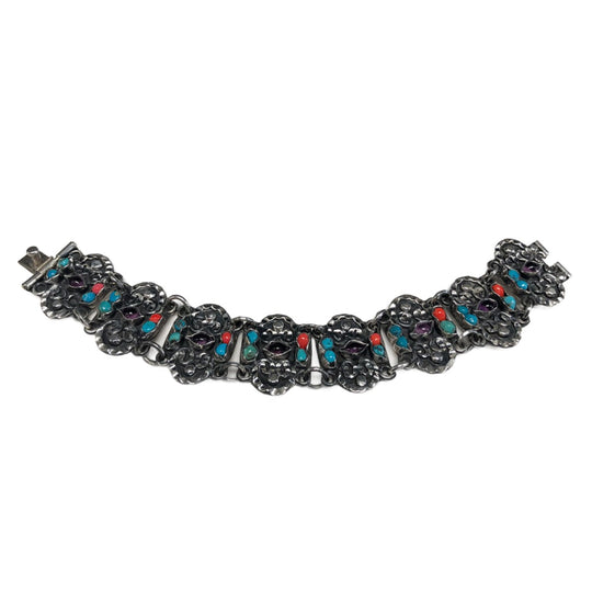 Silver & Gemstone Bracelet