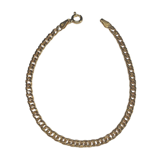 Gold Plated Silver Curb Bracelet