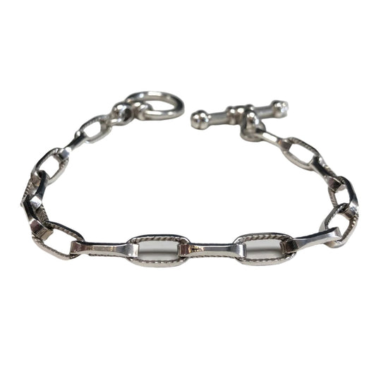 Silver Oval Link Bracelet