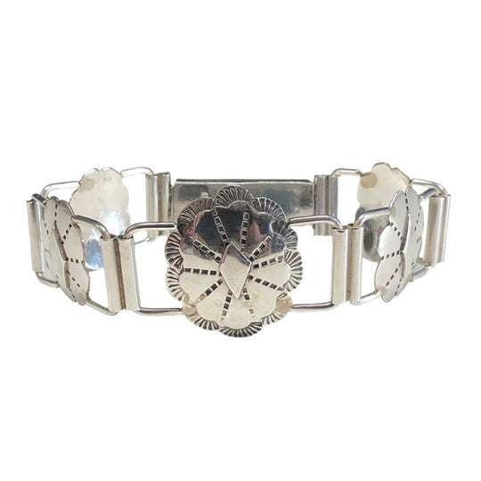 Gilbert Adeky Navajo Silver Bracelet