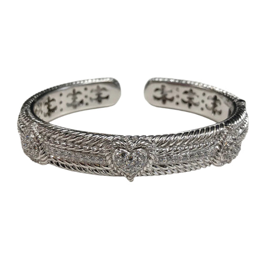 Judith Ripka Diamonique Cuff Heart Bracelet
