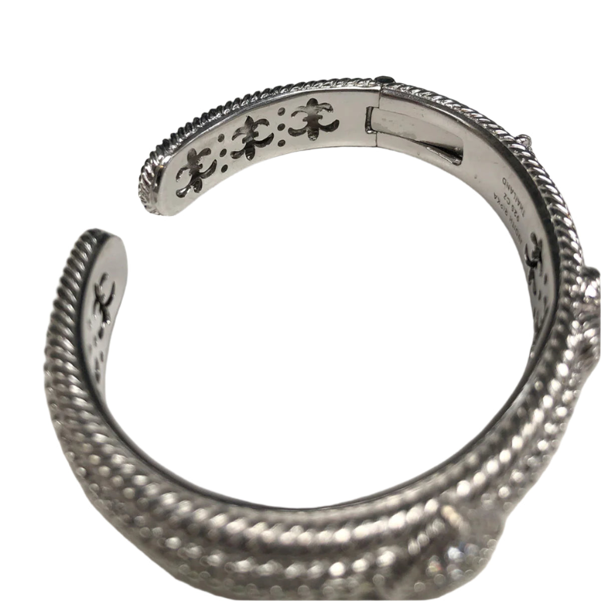 Judith Ripka Diamonique Cuff Heart Bracelet
