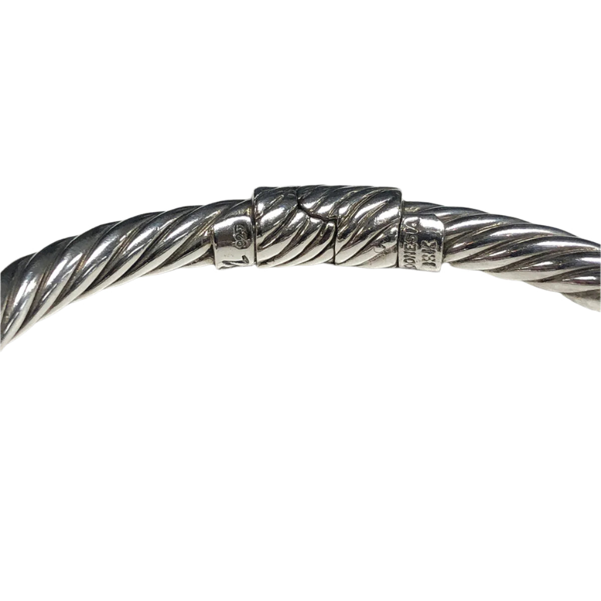 Samuel B Benham Silver & 18k Gold Labradorite Bangle