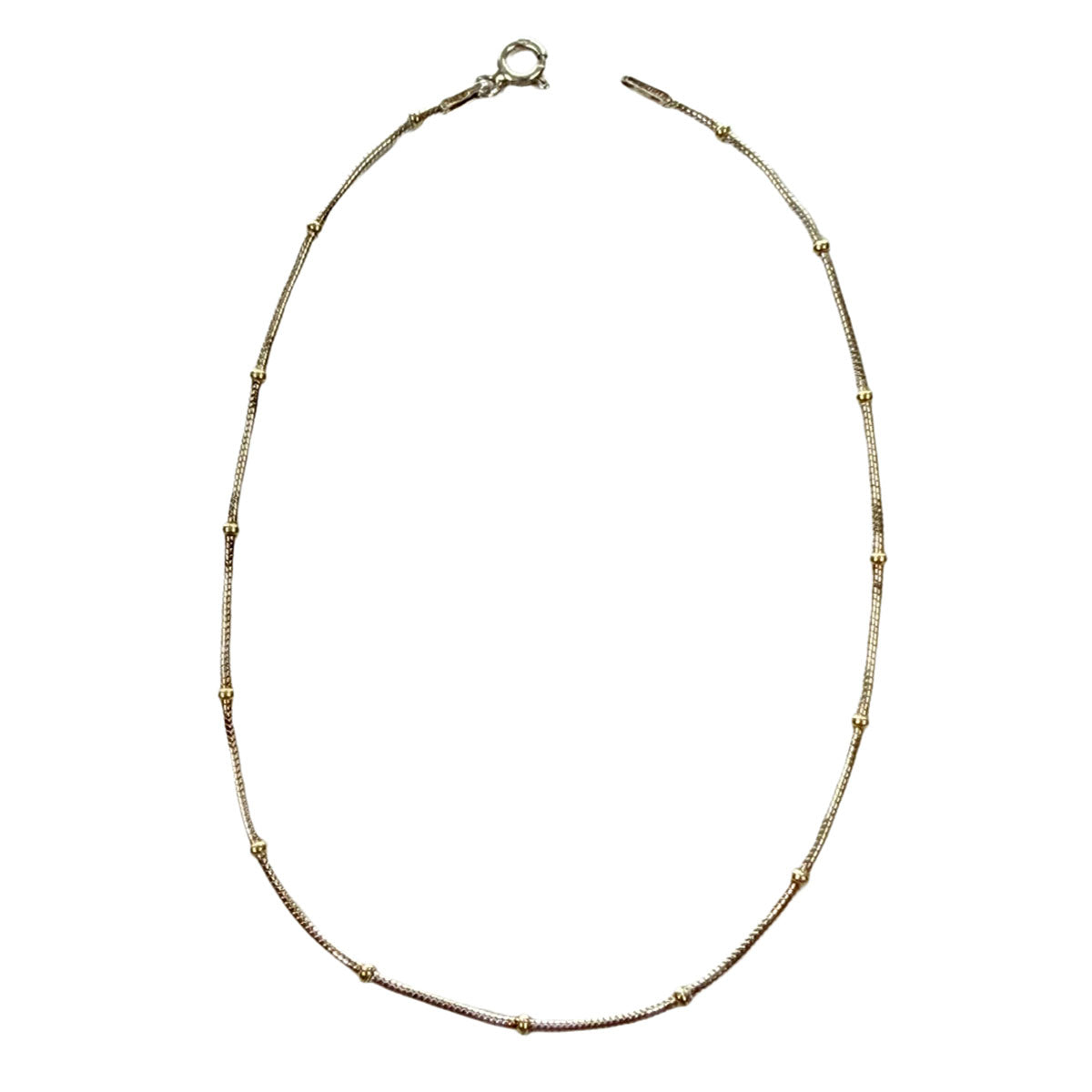Silver & Gold Plated Station Bracelet