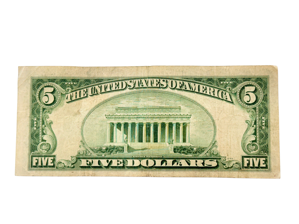 1928-E $5 Legal Tender Note (VG / F)