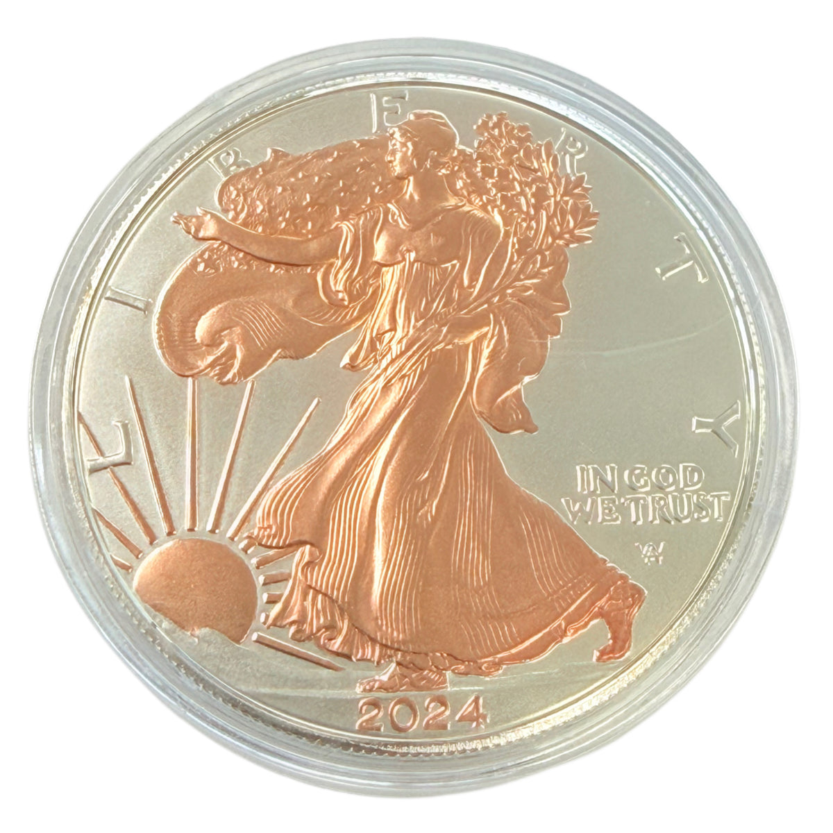 2024 1 oz American Silver Eagle (Gilded)
