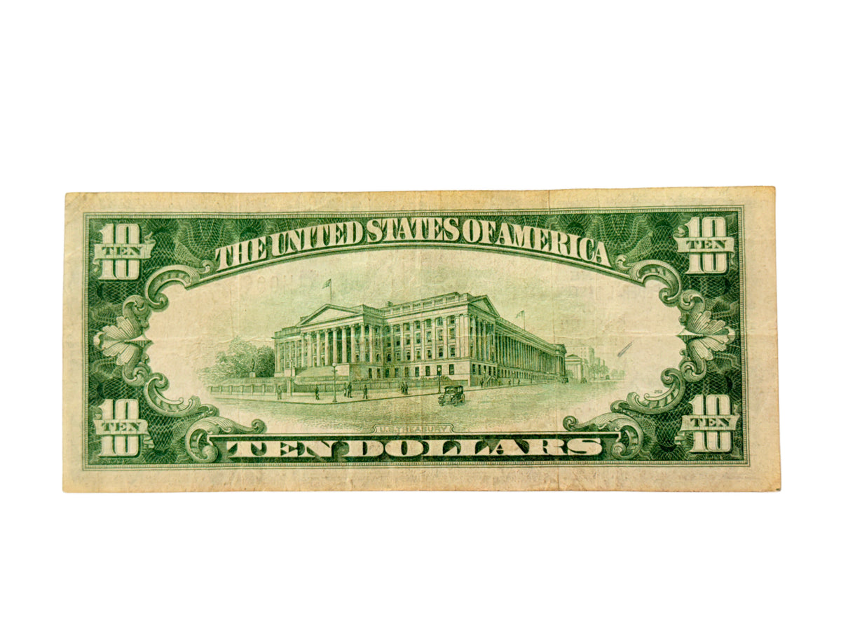 FR. 1860-H 1929 $10 Federal Reserve Bank Note St. Louis (F)