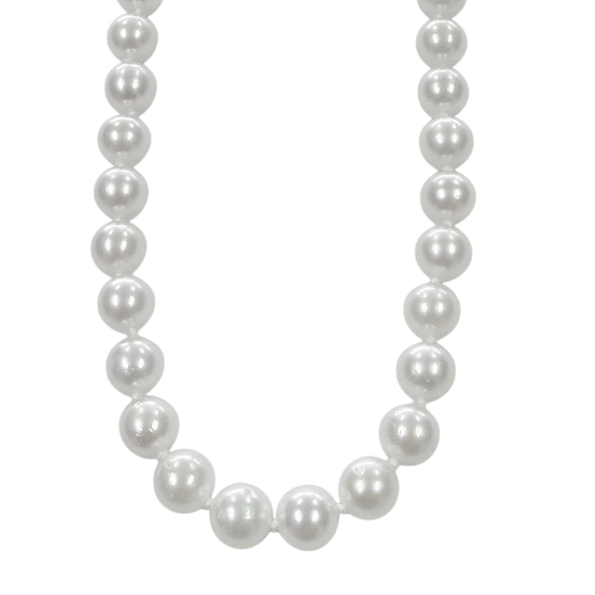 14k Gold Faux Pearl Necklace