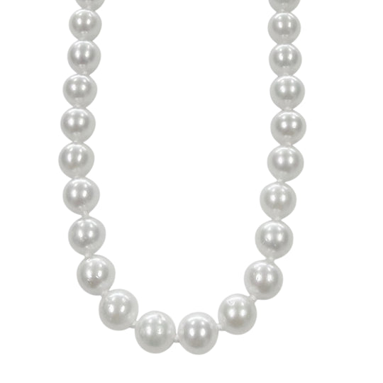 14k Gold Faux Pearl Necklace