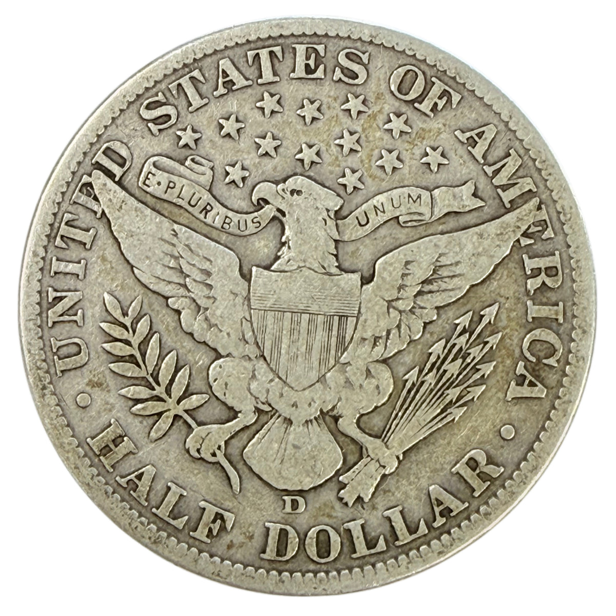 1912-D Barber Half Dollar (Fine Details)