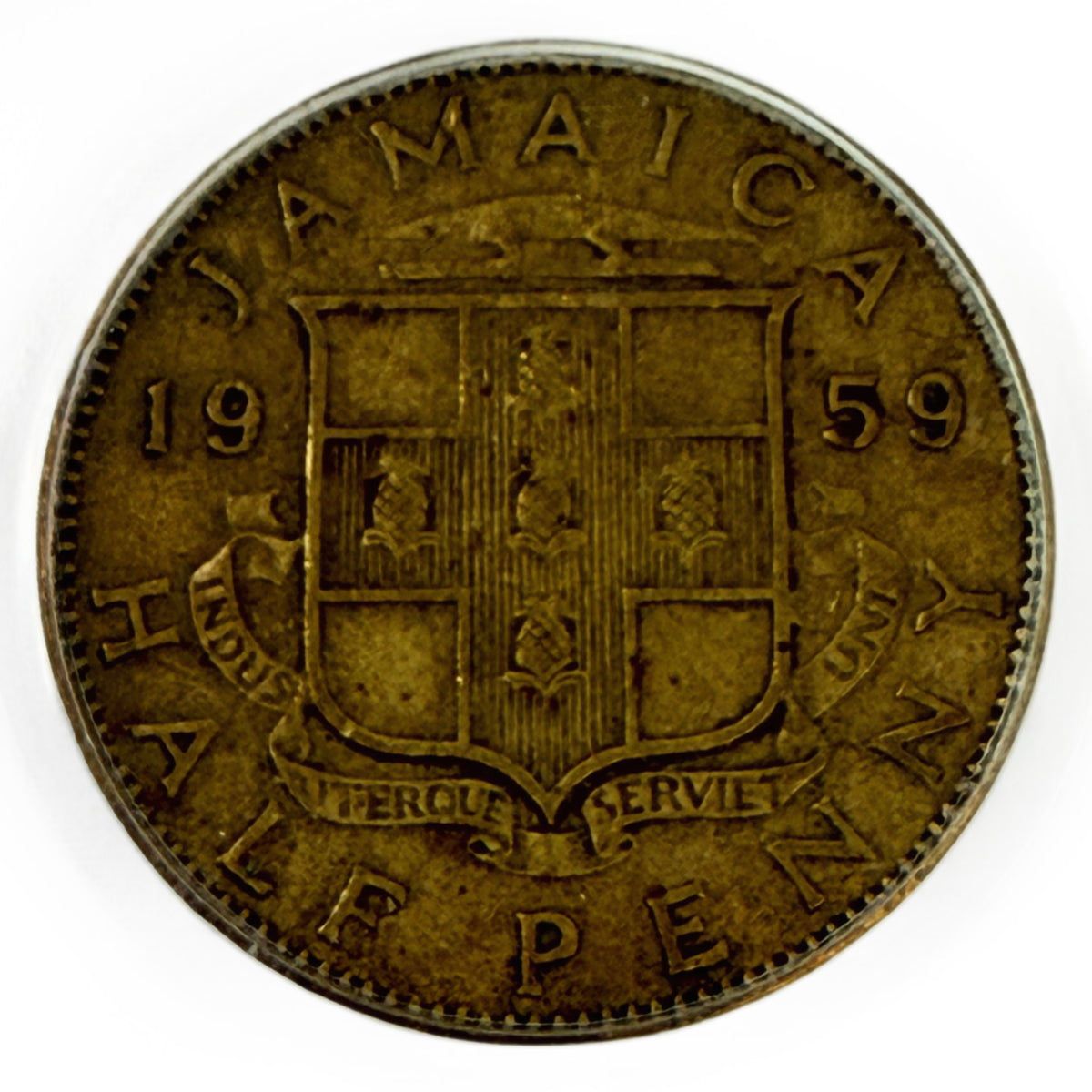 1959 Jamaica 1/2 Penny PCGS Certified 9-11-01 WTC Ground Zero Recovery