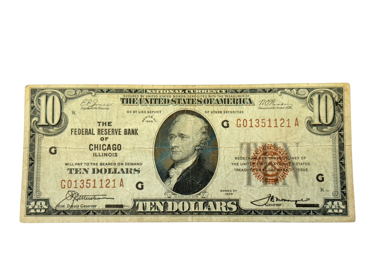 FR.1860-G $10 Federal Reserve Bank Note Chicago (F)