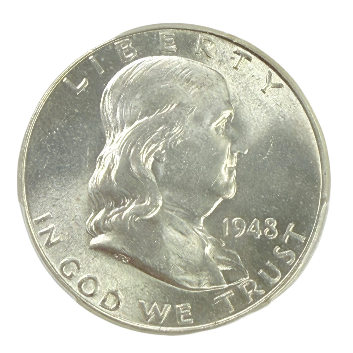 1948 Franklin Half Dollar PCGS MS65 FBL