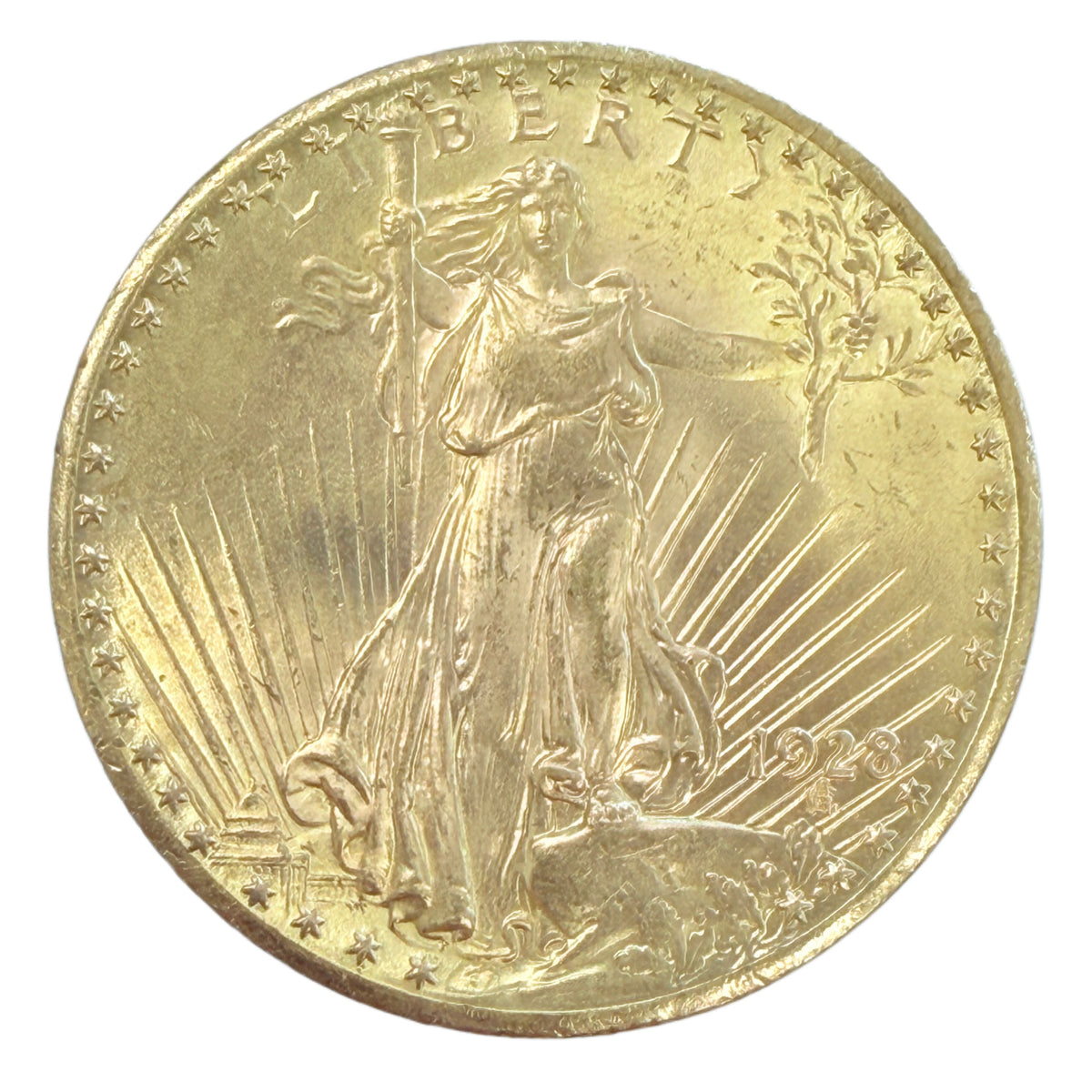 1928 $20 Saint Gaudens Gold Double Eagle (BU)