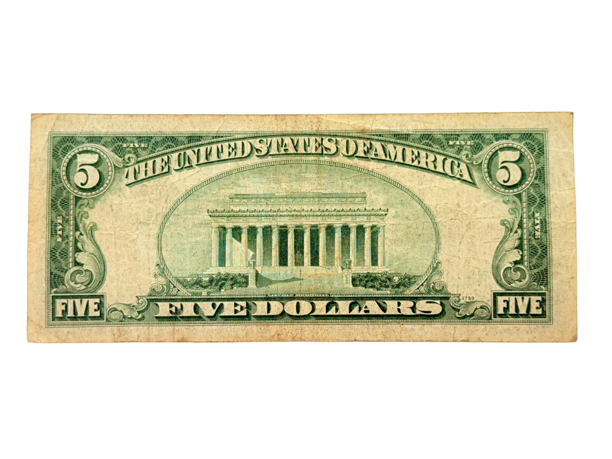 1934-C $5 Silver Certificate (F)