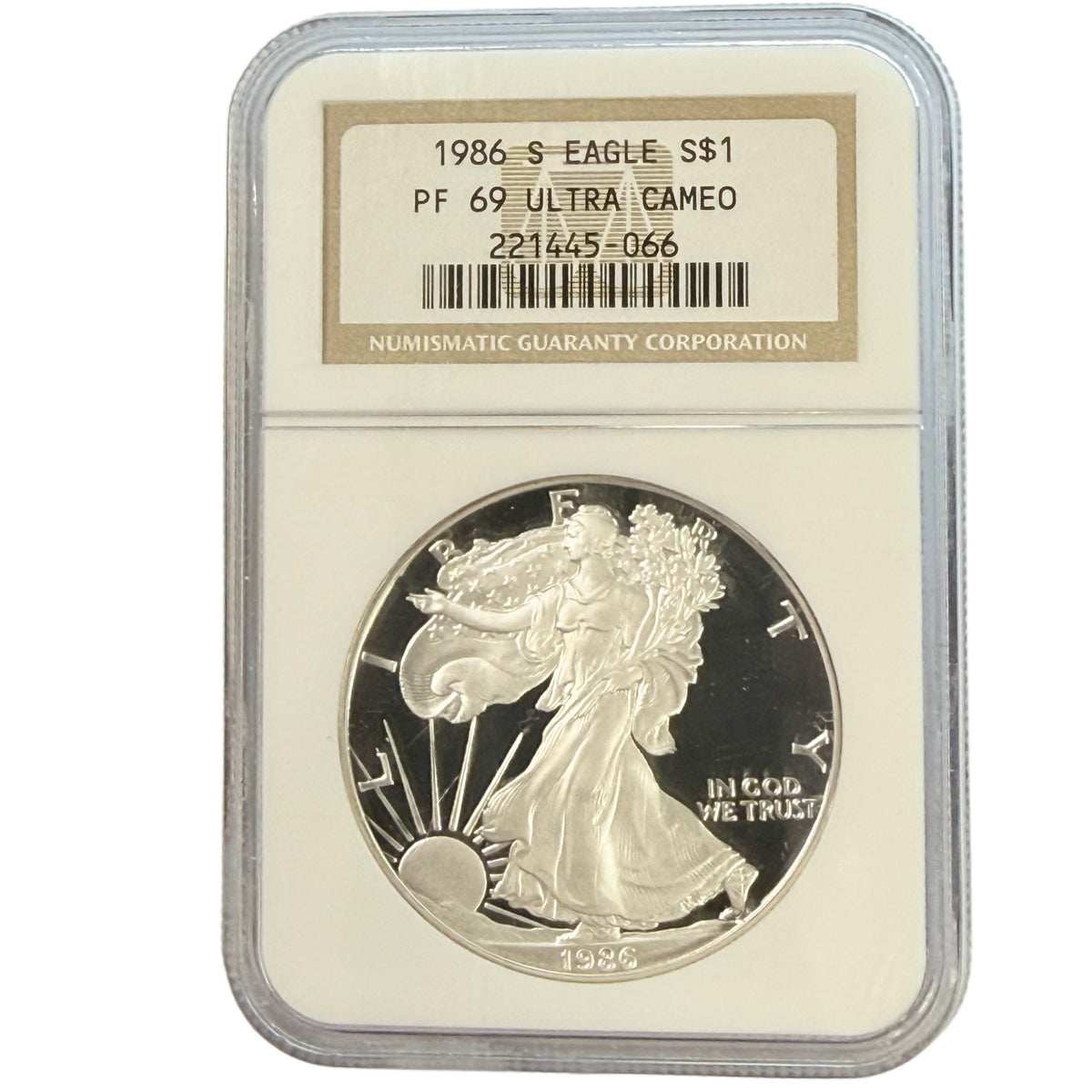 1986-S 1 oz American Silver Eagle NGC PF69 Ultra Cameo