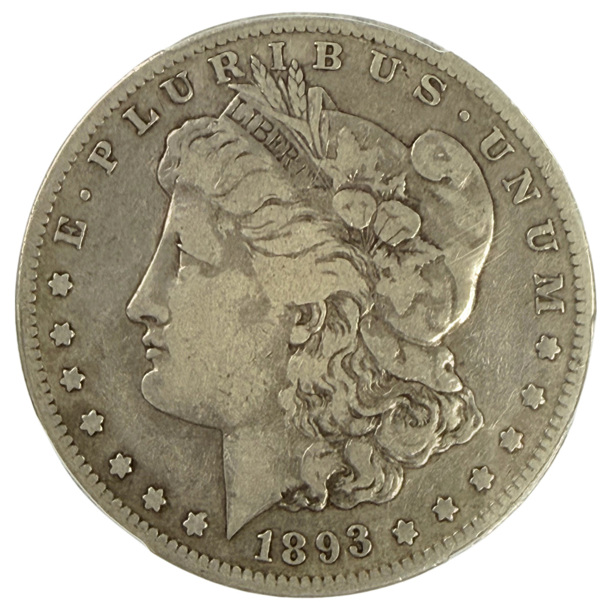 1893-S Morgan Silver Dollar PCGS F12