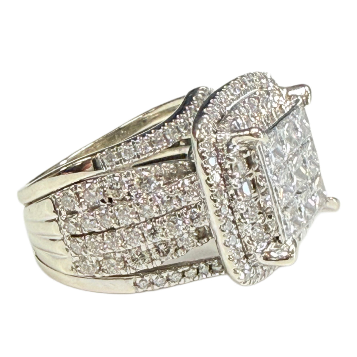 10k White Gold Princessa Ring