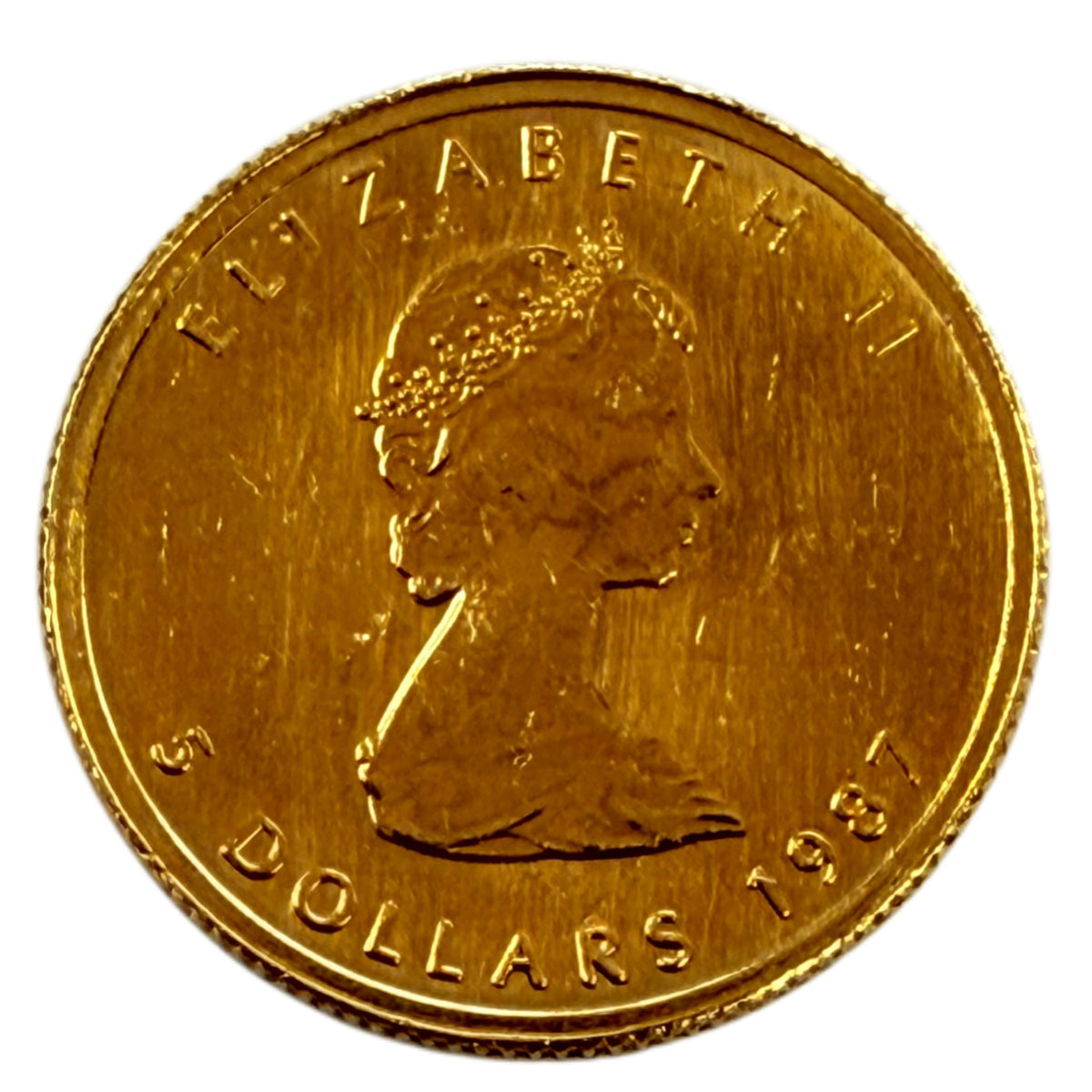 1987 1/10 oz Gold Maple