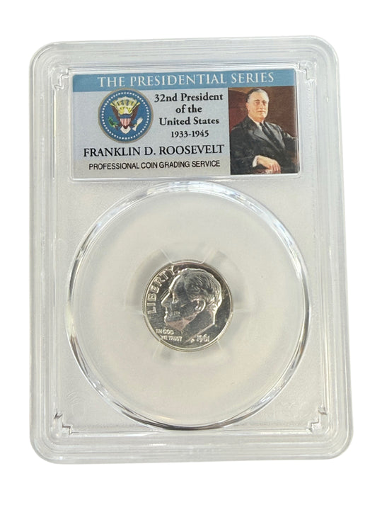 1961 Roosevelt Dime PCGS PR64