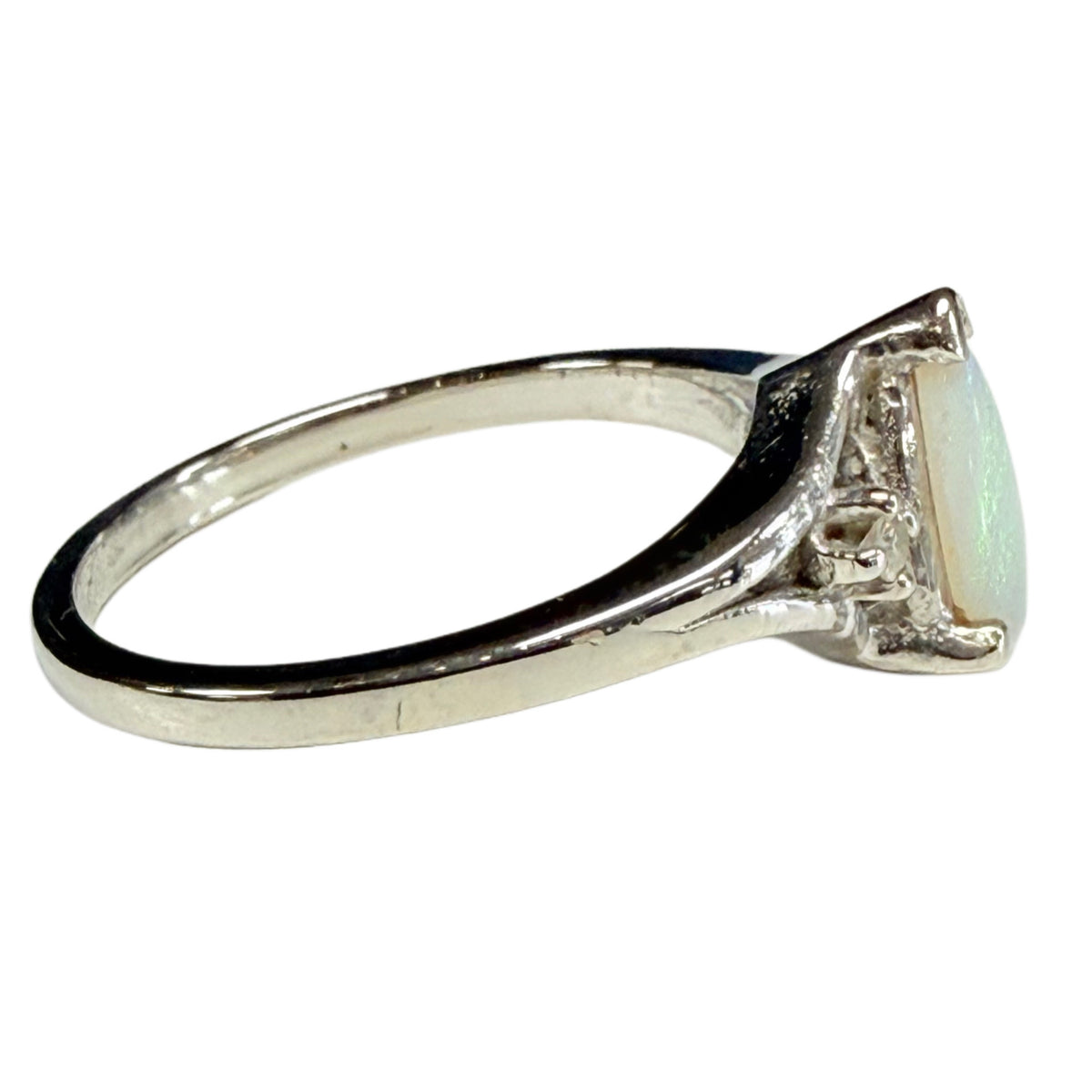 10k Gold Opal & Diamond Ring