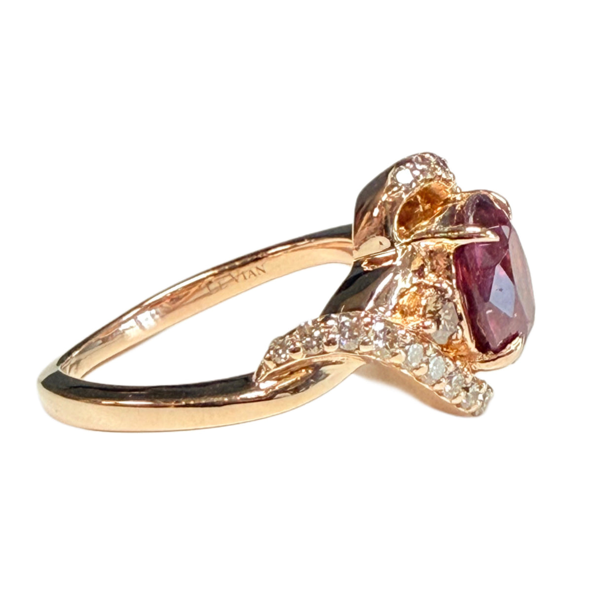 Le Vian 14k Rose Gold Garnet & Diamond Ring