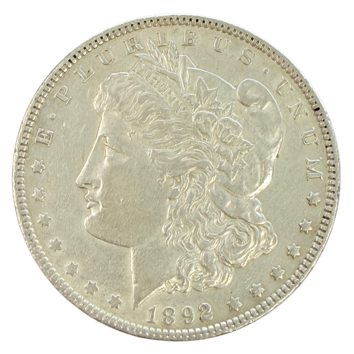 1892 Morgan Silver Dollar (AU Details)
