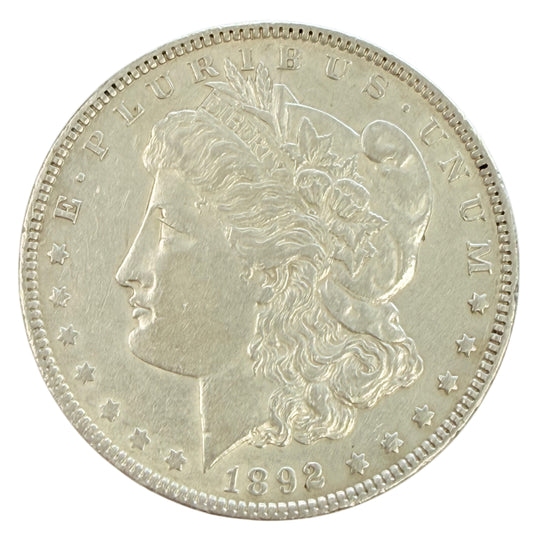 1892 Morgan Silver Dollar (AU Details)