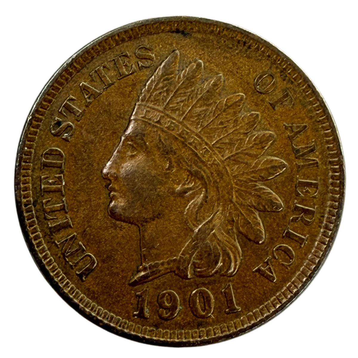 1901 Indian Head Cent (AU)