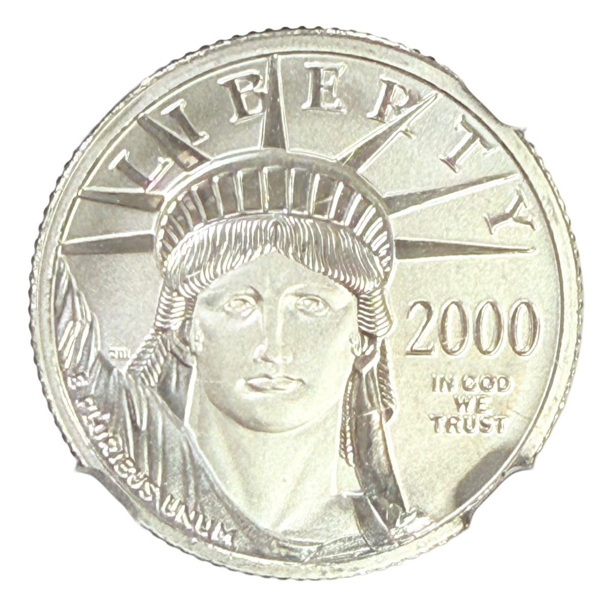 2000 1/10 oz American Platinum Eagle NGC MS69